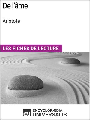 cover image of De l'âme d'Aristote